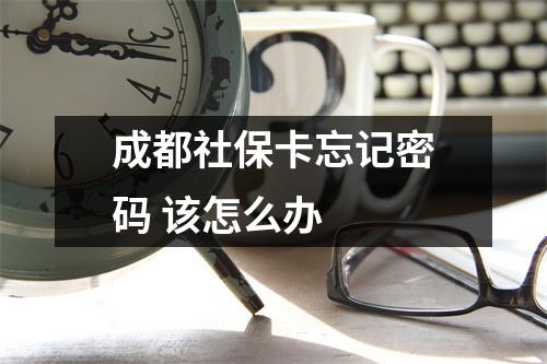 成都社保卡忘记密码 该怎么办