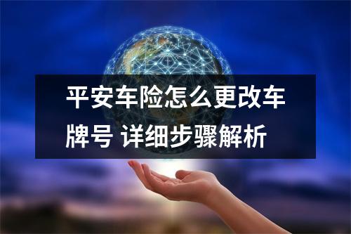 平安车险怎么更改车牌号 详细步骤解析