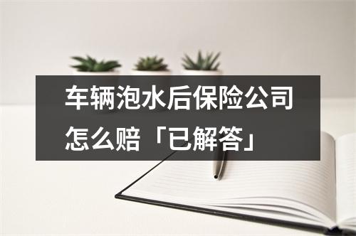 车辆泡水后保险公司怎么赔「已解答」