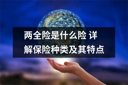 两全险是什么险 详解保险种类及其特点