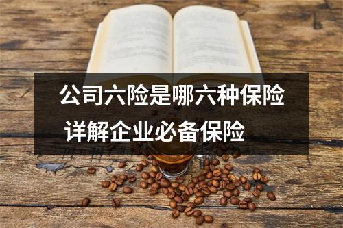 公司六险是哪六种保险 详解企业必备保险