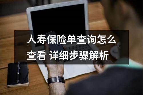 人寿保险单查询怎么查看 详细步骤解析