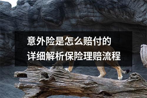 意外险是怎么赔付的 详细解析保险理赔流程