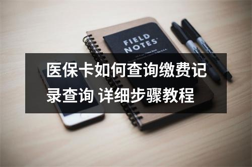 医保卡如何查询缴费记录查询 详细步骤教程