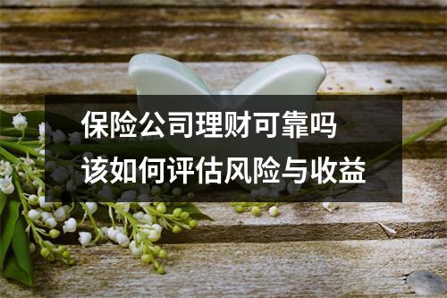 保险公司理财可靠吗 该如何评估风险与收益