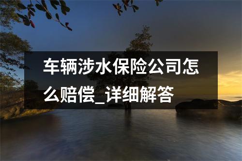 车辆涉水保险公司怎么赔偿_详细解答