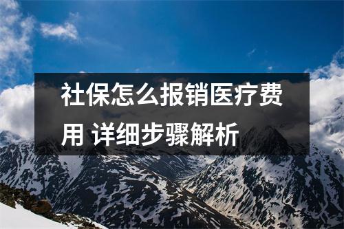 社保怎么报销医疗费用 详细步骤解析