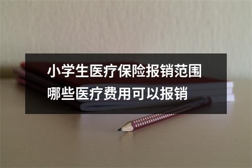 小学生医疗保险报销范围 哪些医疗费用可以报销 