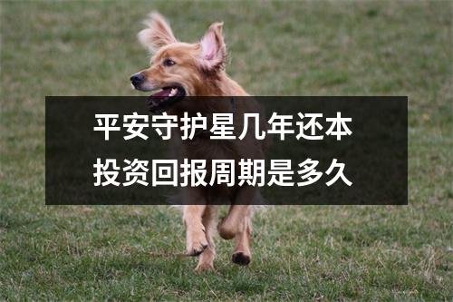平安守护星几年还本 投资回报周期是多久 