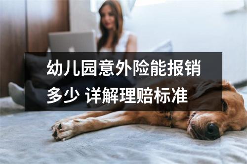 幼儿园意外险能报销多少 详解理赔标准