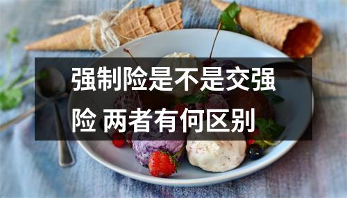 强制险是不是交强险 两者有何区别