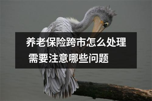 养老保险跨市怎么处理 需要注意哪些问题