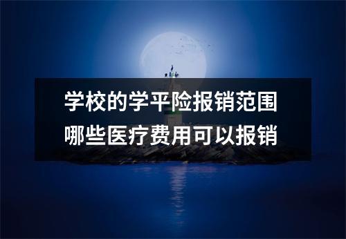 学校的学平险报销范围 哪些医疗费用可以报销