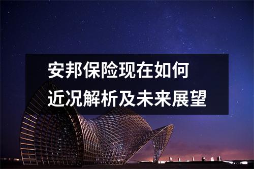 安邦保险现在如何 近况解析及未来展望