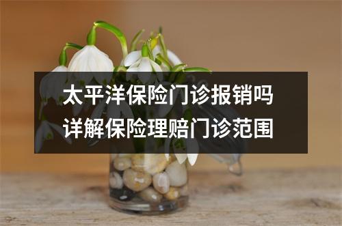 太平洋保险门诊报销吗 详解保险理赔门诊范围