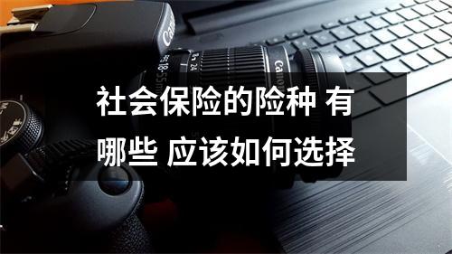 社会保险的险种 有哪些 应该如何选择