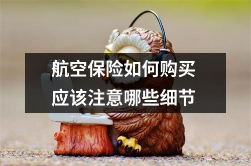航空保险如何购买 应该注意哪些细节