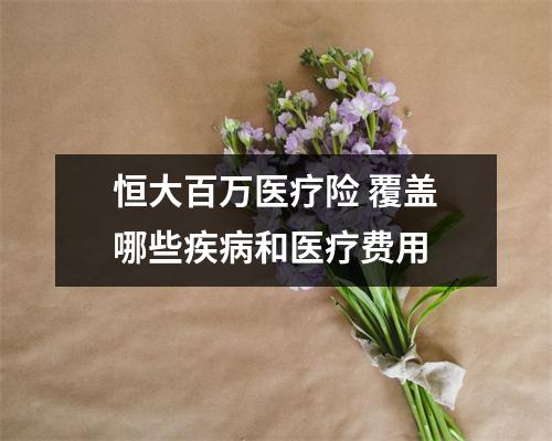 恒大百万医疗险 覆盖哪些疾病和医疗费用 