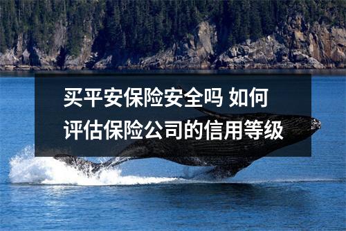 买平安保险安全吗 如何评估保险公司的信用等级