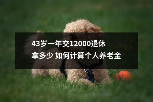43岁一年交12000退休拿多少 如何计算个人养老金