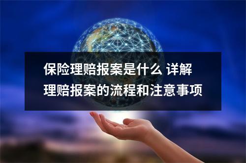 保险理赔报案是什么 详解理赔报案的流程和注意事项