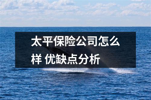 太平保险公司怎么样 优缺点分析