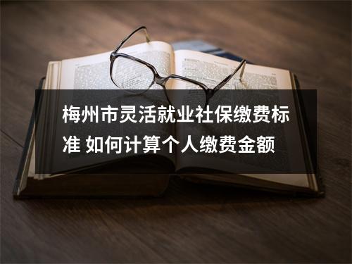 梅州市灵活就业社保缴费标准 如何计算个人缴费金额