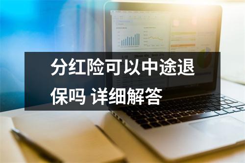 分红险可以中途退保吗 详细解答