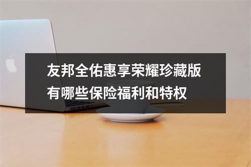 友邦全佑惠享荣耀珍藏版 有哪些保险福利和特权 