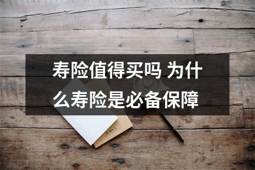 寿险值得买吗 为什么寿险是必备保障