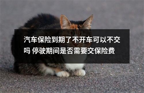 汽车保险到期了不开车可以不交吗 停驶期间是否需要交保险费