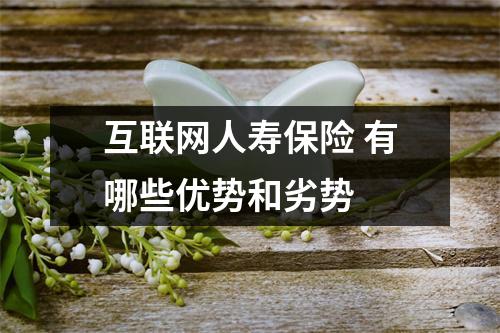 互联网人寿保险 有哪些优势和劣势