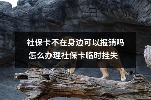 社保卡不在身边可以报销吗 怎么办理社保卡临时挂失
