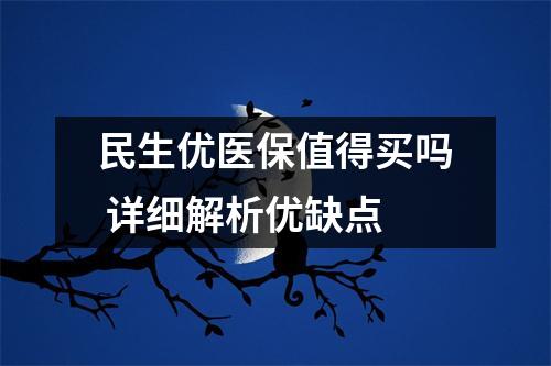民生优医保值得买吗 详细解析优缺点