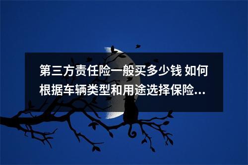 第三方责任险一般买多少钱 如何根据车辆类型和用途选择保险金额
