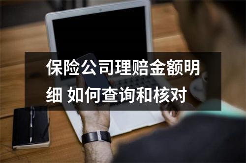 保险公司理赔金额明细 如何查询和核对