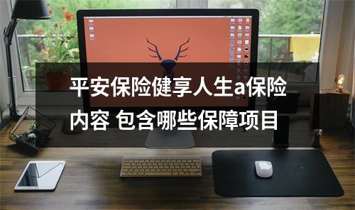 平安保险健享人生a保险内容 包含哪些保障项目