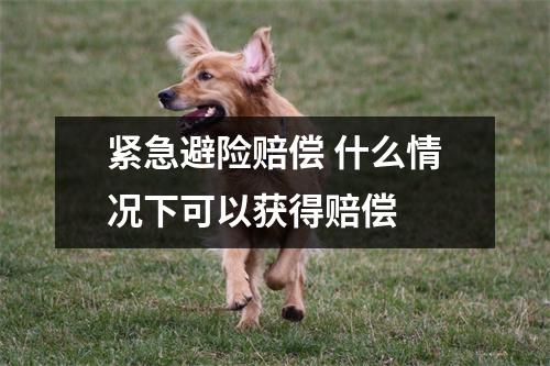 紧急避险赔偿 什么情况下可以获得赔偿