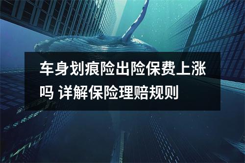 车身划痕险出险保费上涨吗 详解保险理赔规则