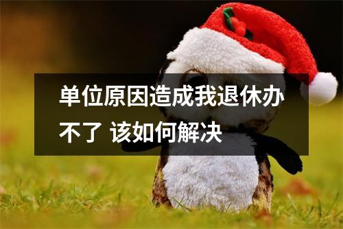 单位原因造成我退休办不了 该如何解决 