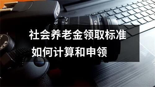 社会养老金领取标准 如何计算和申领