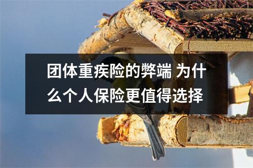 团体重疾险的弊端 为什么个人保险更值得选择