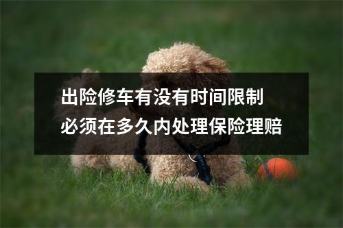 出险修车有没有时间限制 必须在多久内处理保险理赔
