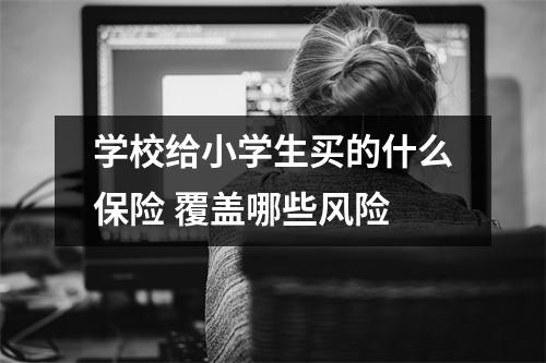 学校给小学生买的什么保险 覆盖哪些风险
