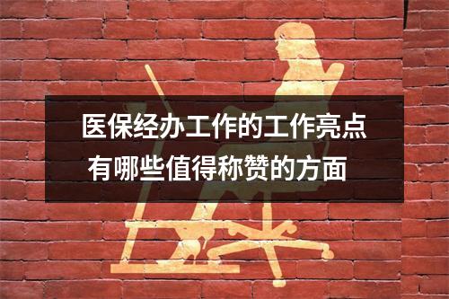 医保经办工作的工作亮点 有哪些值得称赞的方面