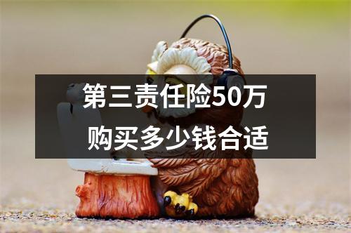 第三责任险50万 购买多少钱合适