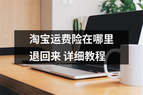 淘宝运费险在哪里退回来 详细教程