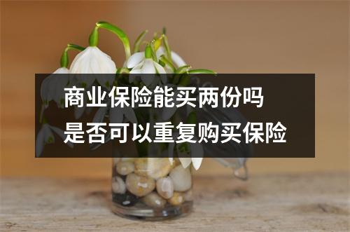 商业保险能买两份吗 是否可以重复购买保险