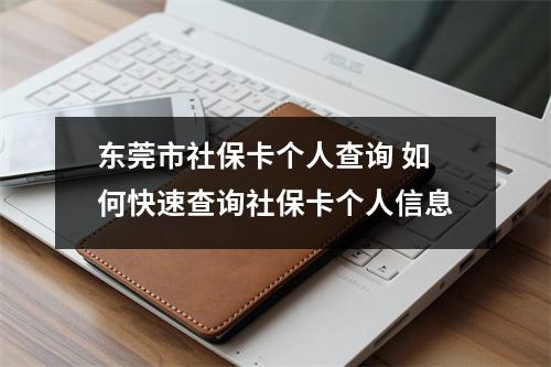 东莞市社保卡个人查询 如何快速查询社保卡个人信息