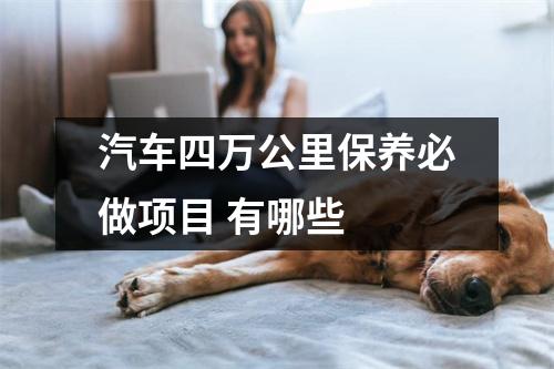 汽车四万公里保养必做项目 有哪些 